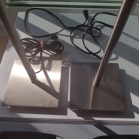 Two IKEA adjustable desk, table Lamp posts - Picture 2 of 3